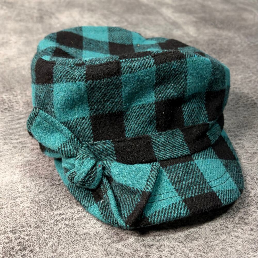 Vintage August Plaid Teal Cap